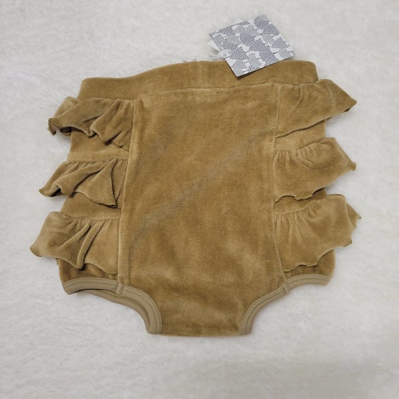 Kate Quinn Velour Velvet Ruffle Bloomer 18-24M - Picture 2 of 3